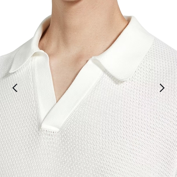 Zegna Italy Men Polo Ribbed Hem Shirt Premium Cotton Short Sleeve Ochre $1100 - Picture 4 of 16